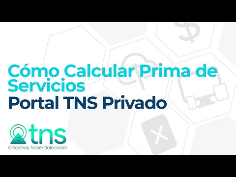 Cómo Calcular Prima de Servicios - Portal TNS Privado