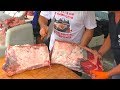 Extreme Steakhouse on the Road Grilling Huge 'Bistecca Fiorentina'. Italy Street Food