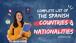 Countries and Nationalities in Spanish | Spanish for Beginners Spanish Basics Countries Nationalities Easy