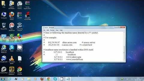 How TO Block website  windows xp,vista,7