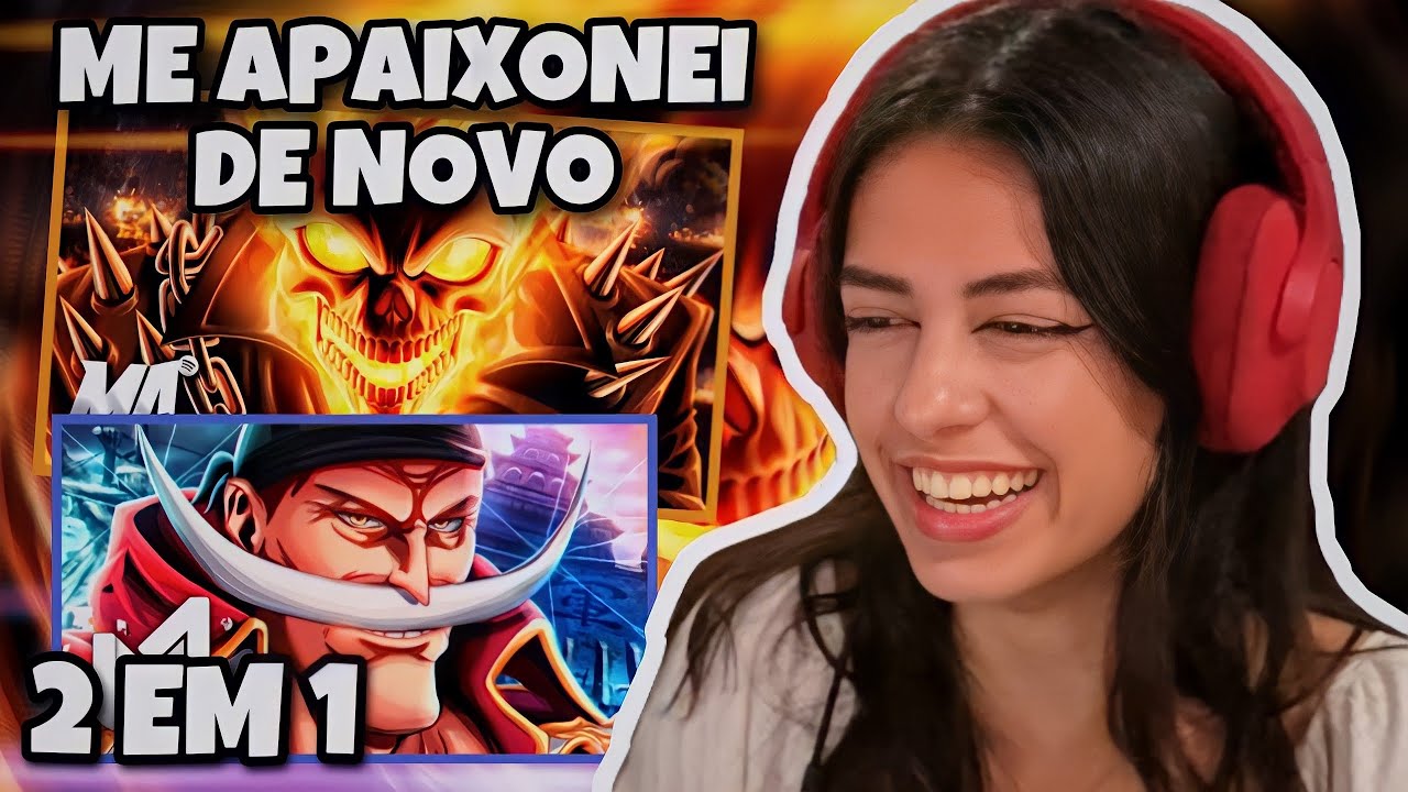 REACT 2 em 1 Barba Branca (One Piece) e Motoqueiro Fantasma (Marvel) | M4rkim | gostosa reagindo