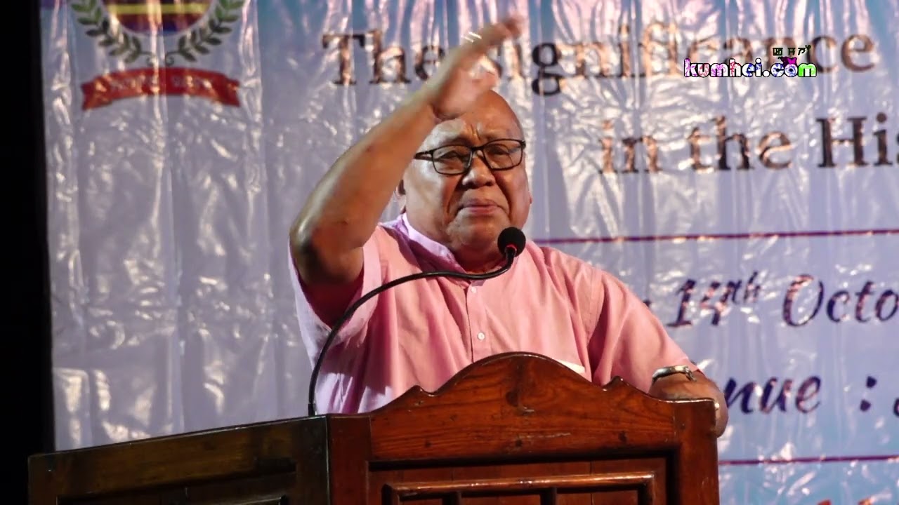 Dr. Naorem Joykumar Speech at The significance of 15 October, 1949 in the History of Manipur | WMO