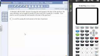 FGCU Section 1.3 Homework Exercises #1 Through #7 in MyMathLab