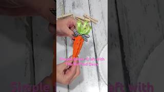 Clothespin Carrot Craft for Easter