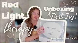 RED & BLUE Light Therapy Mask Unboxing & First Impressions!