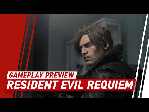 New Resident Evil Requiem Gameplay - 10 Minutes of Leon, Skull Cracking Kicks & Exploding Zombies