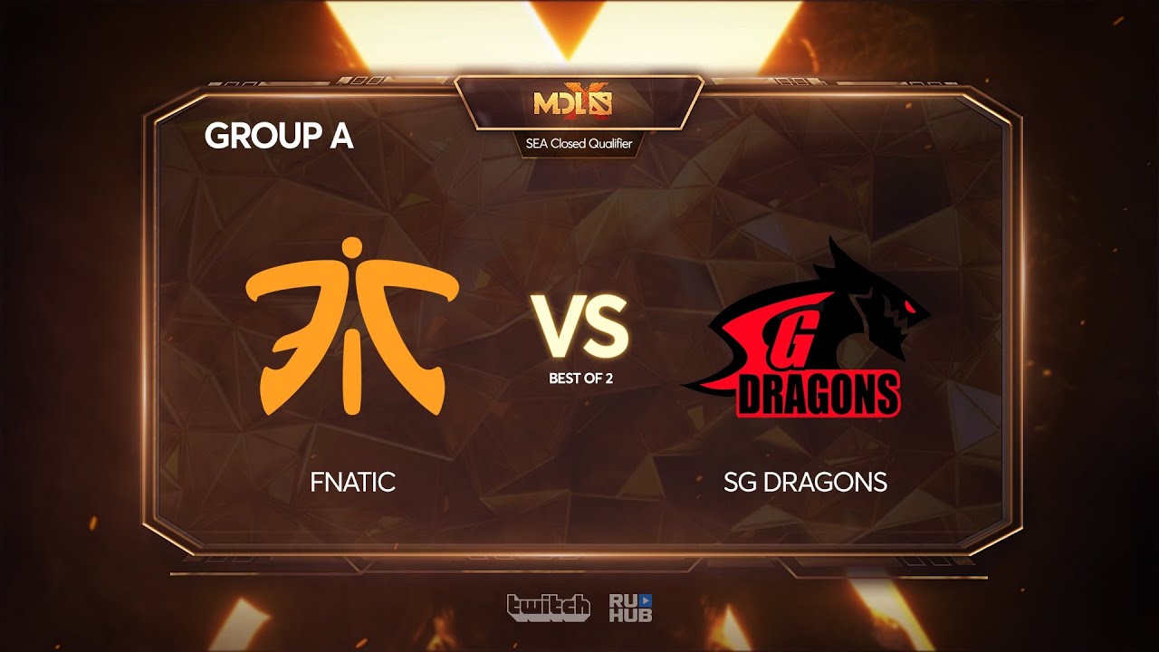 Fnatic vs SGD, MDL Chengdu Major Qualifier, bo2, game 2 [Mortalles] the international kitchen