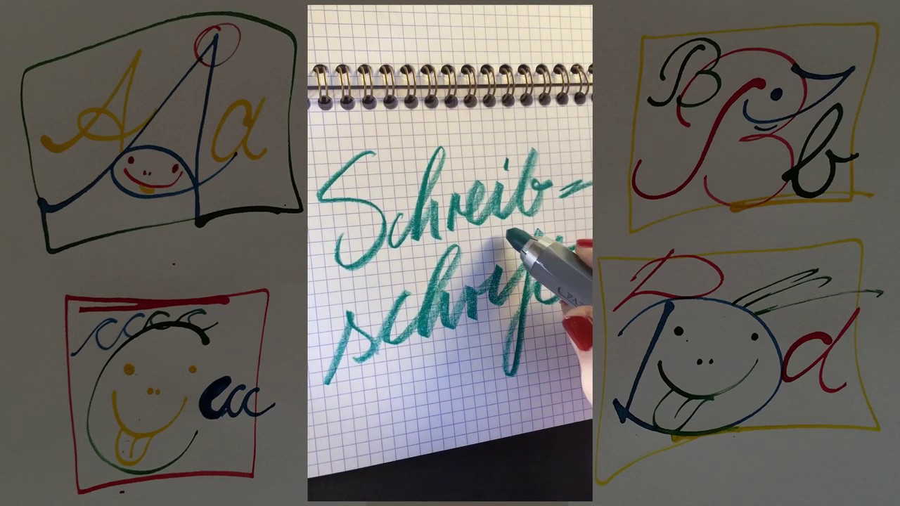 Wie schreibt man Schreibschrift? Ohne Schnörkel. Aber mit Schwung