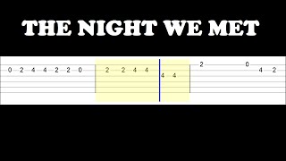 Lord Huron - The Night We Met (Easy Guitar Tabs Tutorial)