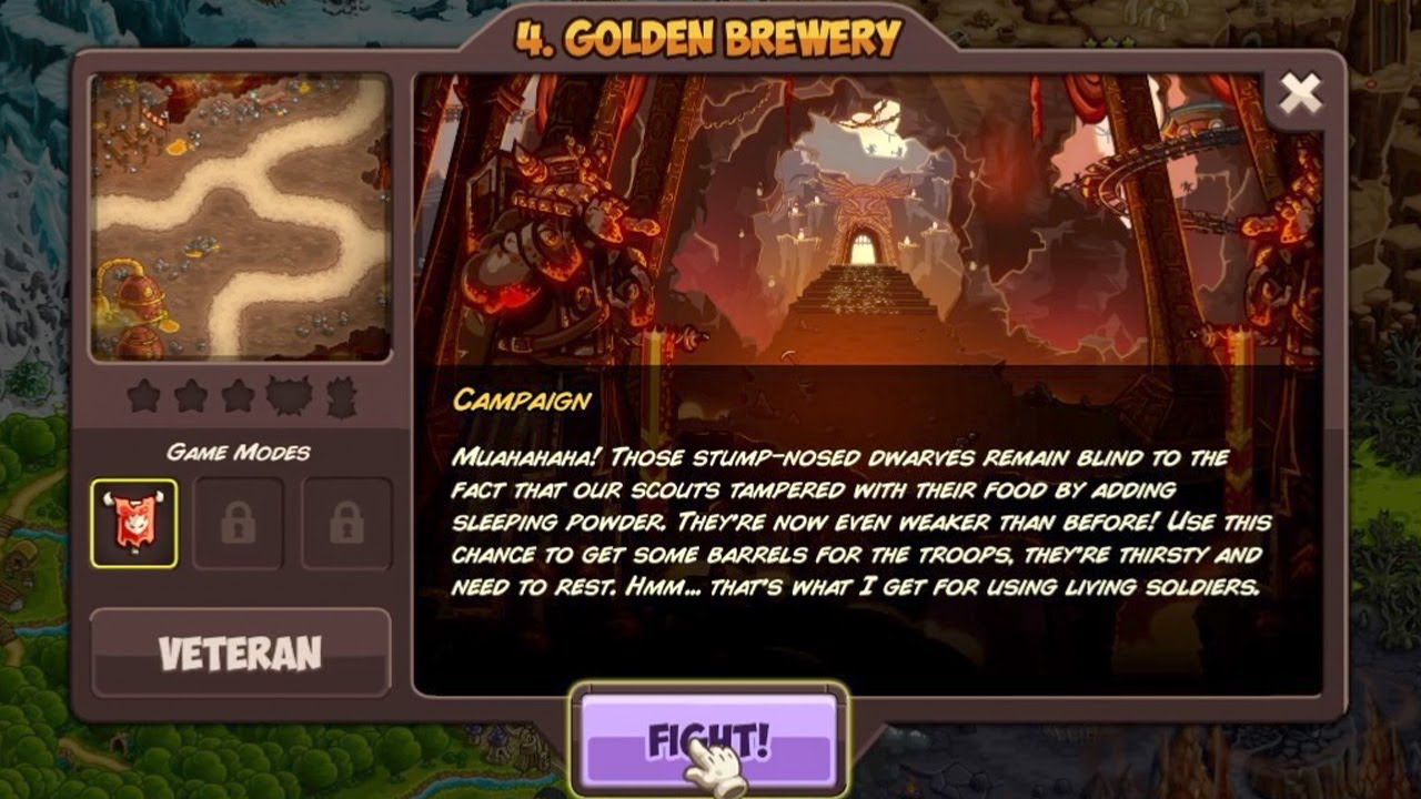 Kingdom Rush Vengeance 4. Golden Brewery — Прохождение (ПК)