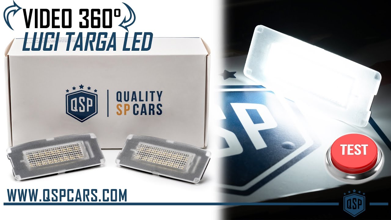 Placchette LED Luci Targa per Maserati Ghibli M157 Luce Bianca Potente QualitySpCars Tuning