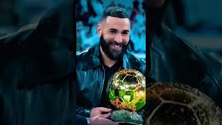 Benzema Celebrating Ballon Dor