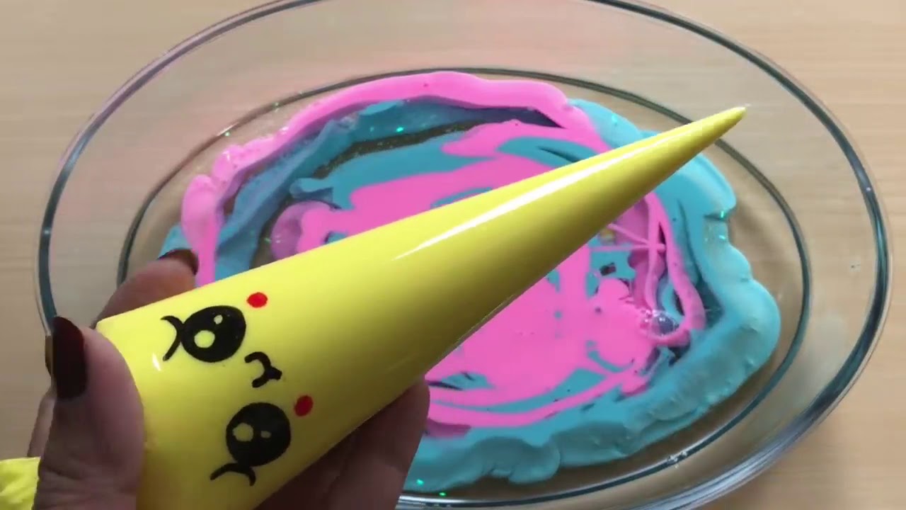 Making Some Glossy Slime With Funny Piping Bags!! Original Slime YouTube