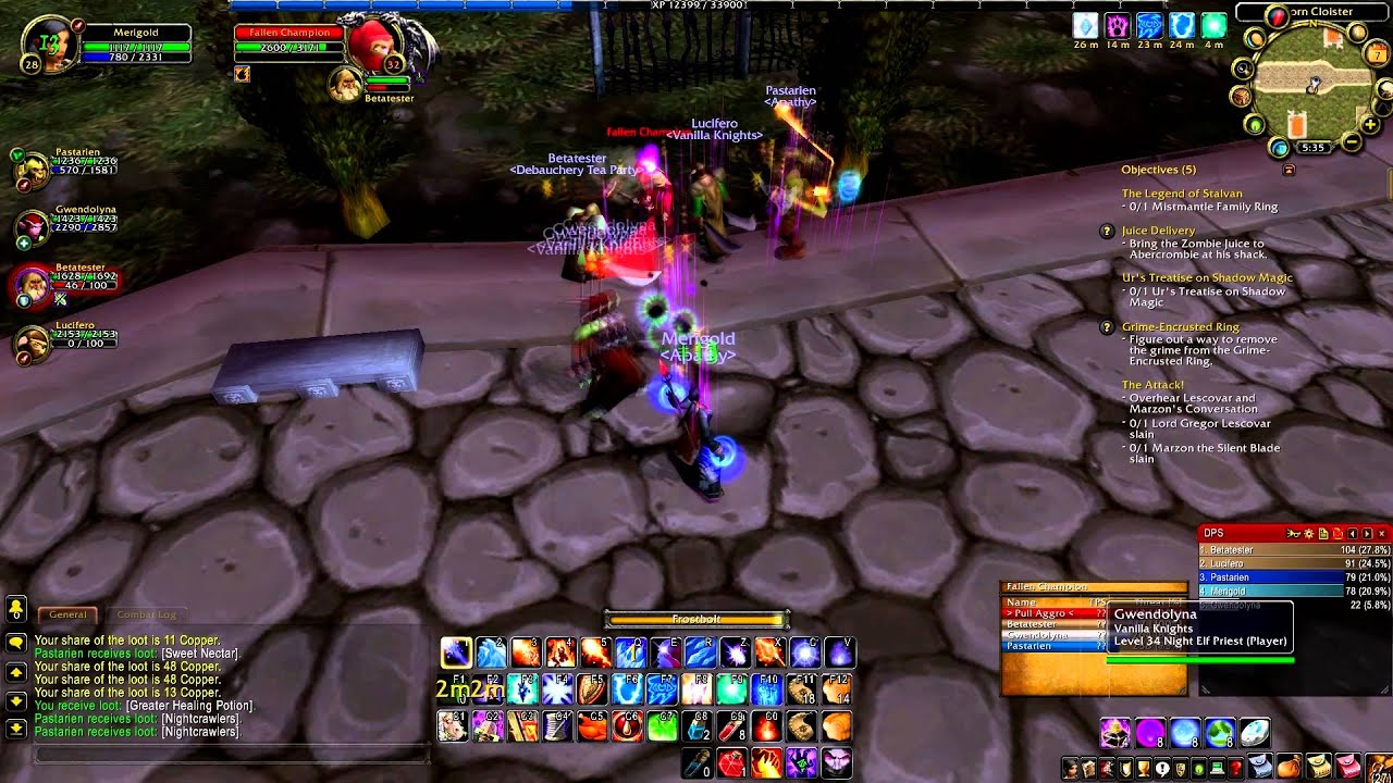 Old School WoW Videos: Scarlet Monastery Graveyard