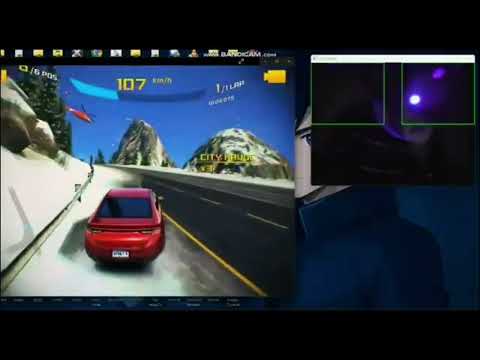 Virtual Steering with UV Light – Python + OpenCV Gesture Control 😎