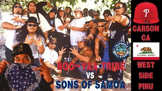 SAMOAN GANGS of Southern California | Boo-Yaa Tribe West Side Piru Bloods & Sons of Samoa Crip Gang