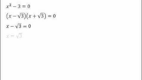 Equations du second degré - Cas particuliers