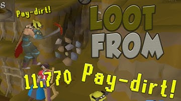OSRS Loot From 11,770 Pay-dirt! (Level 81-85 Loot and xp/h) Motherload Mine