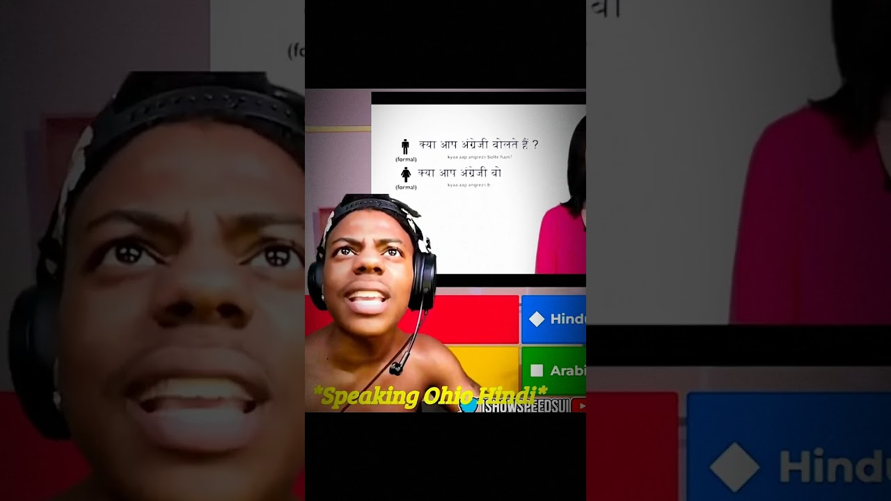 Ishow speed react hindi language🤣🤣🤣 