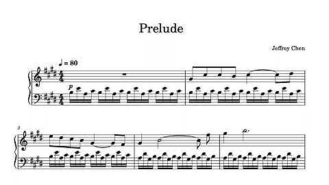 Jeffrey Chen - Prelude No. 4 in E major