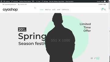 CiyaShop Theme Options Overview