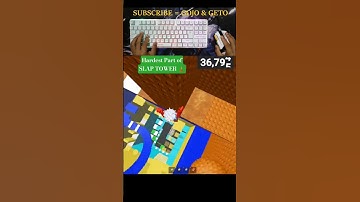 HARDEST PART OF SLAP TOWER 🥵 | SLAP TOWER 💀 | ROBLOX!! #shorts