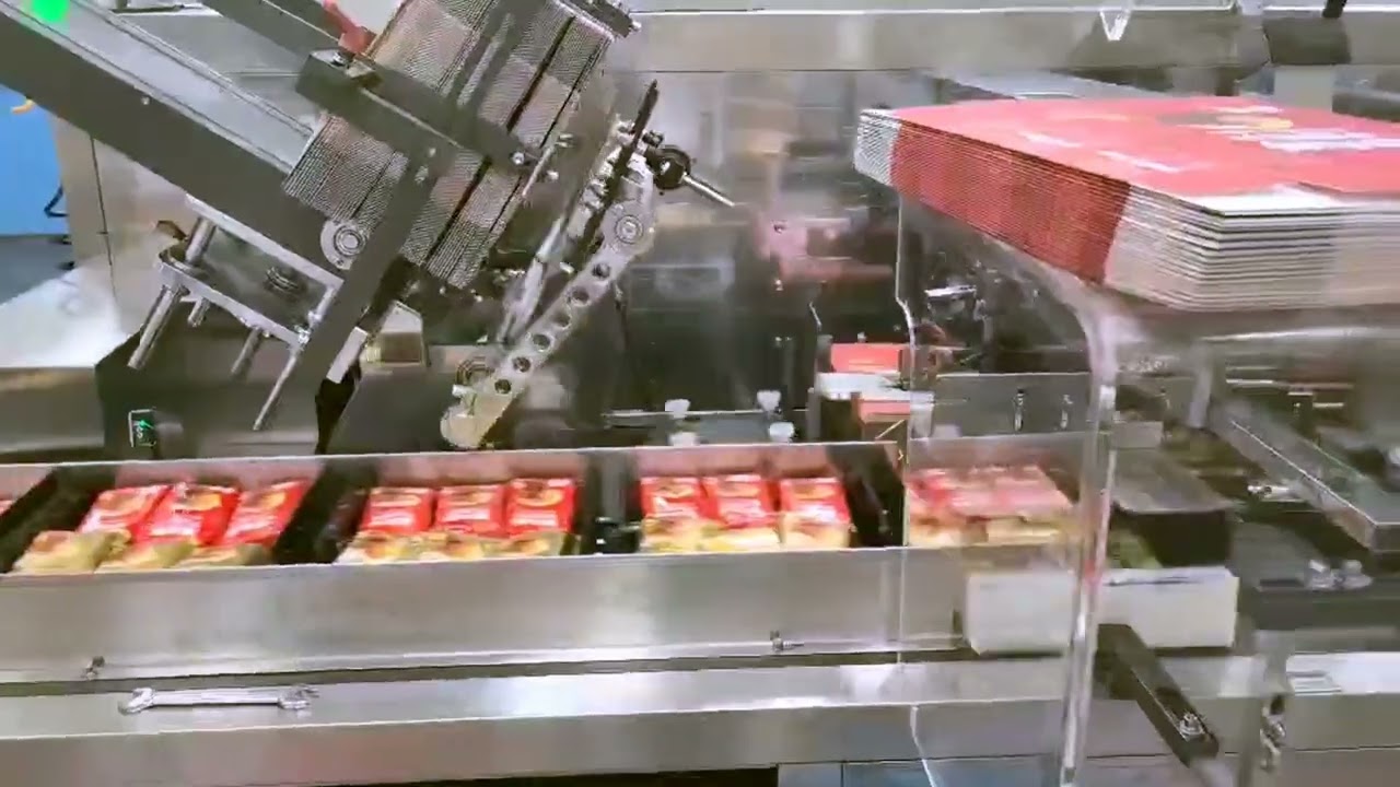 Fully automatic cartoning machine for cans bags etc