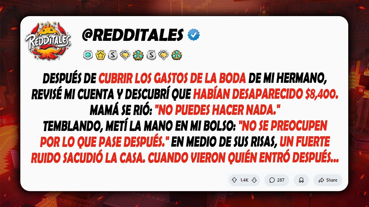 Después de la boda de mi hermano, descubrí que faltaban $8,400 de mi cuenta...