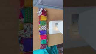 Diy Simple Patchwork Quilt Design💖 #diy#pillowcover#bedsheetdesigns#rug#scrapfabric@manjuwaykar