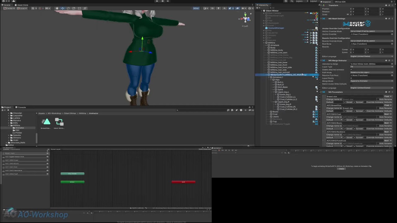 Working on VR outfit  | Blender / Unity / PS / Substance - Body Base 5