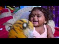 Dhaanvishri and sahasra fight with tiger funny kids