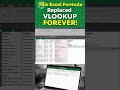 Stop Using VLOOKUP! Try XLOOKUP Instead 🚀 #excel #exceltips #exceltutorial #shorts #shortsfeed