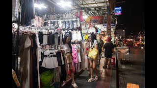 [4K] Discover Bangkok best street shopping at Huai Khwang Night Market