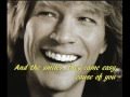 Jon Bon Jovi - Every Word Was A Piece Of My Heart Lyrics