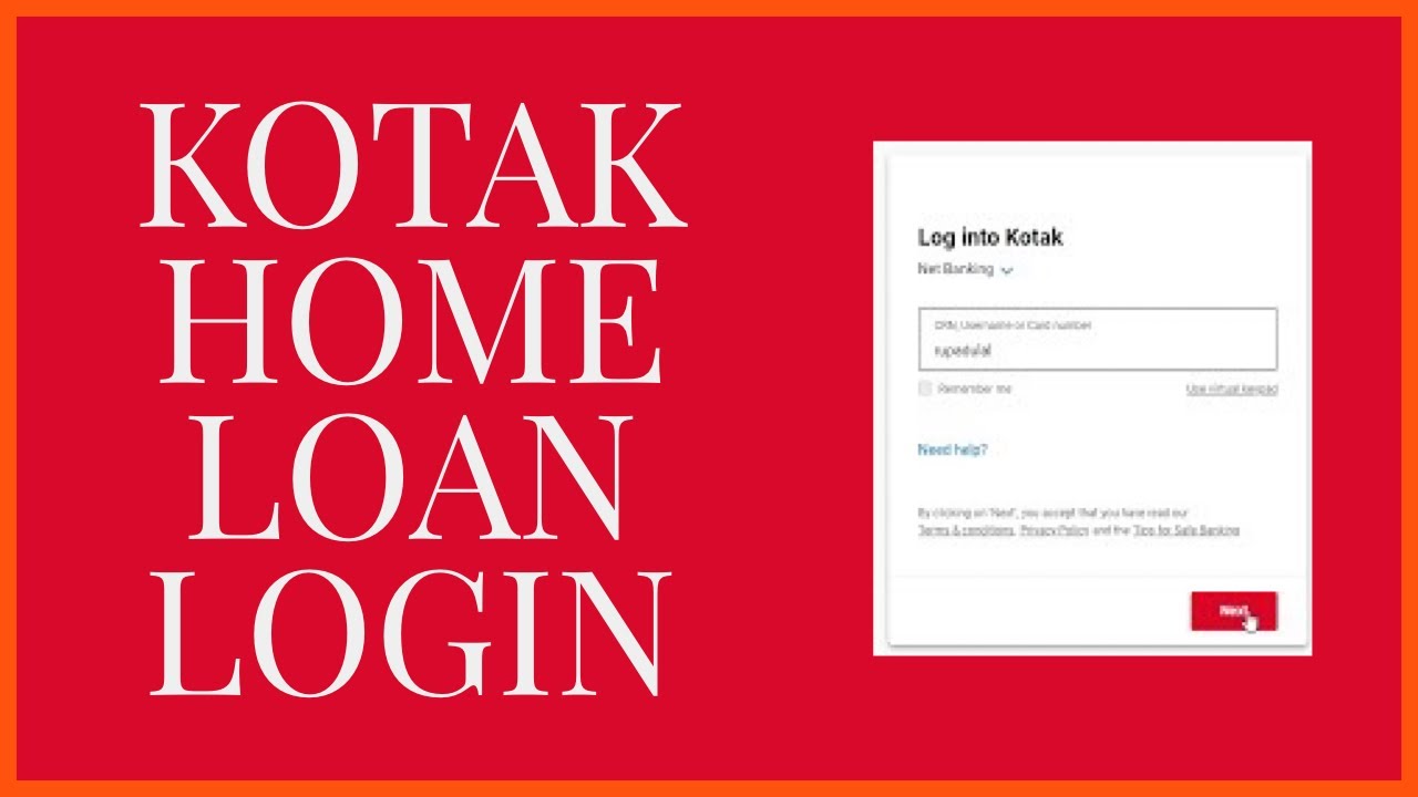 Kotak Home Loan Login How To Sign In Kotak Home Loan Account 2022 