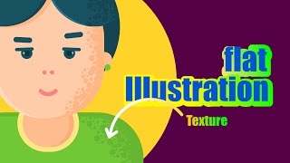 Texture shading in vector flat illustrations #illustration #ai #inkscape