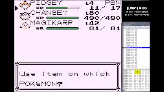 Pokemon R/B/Y - Unused double / halve stats functions