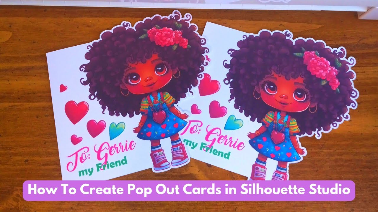 How To Make a Cute Print and Cut Card with Silhouette Cameo (Card 1) 