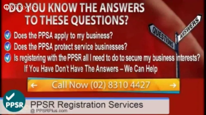 PPSR Registration Services | Personal Property Securities Register - PPSRPlus.com - 02 8310 4427