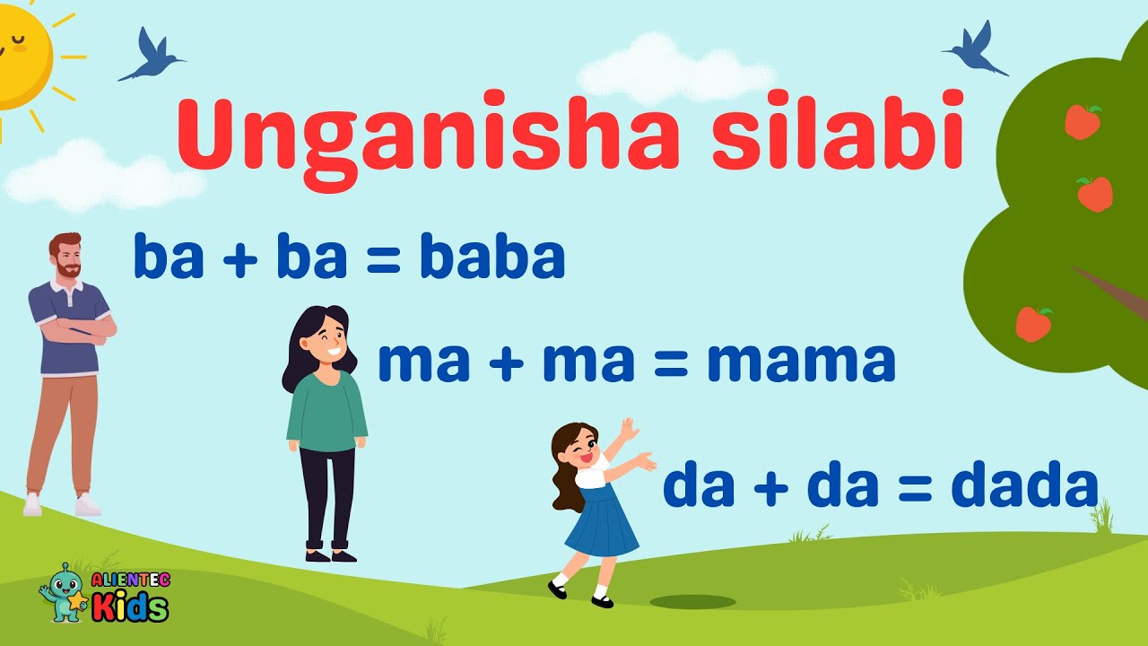 Jifunze Kuunganisha Maneno kwa Kiswahili – Fun Swahili Syllable Game for Kids