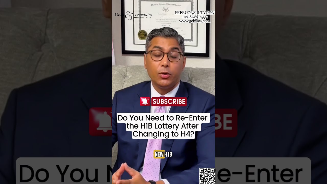 Do You Need To Re Enter The H1B Lottery After Changing H4 US NY Immigration Lawyer Explains