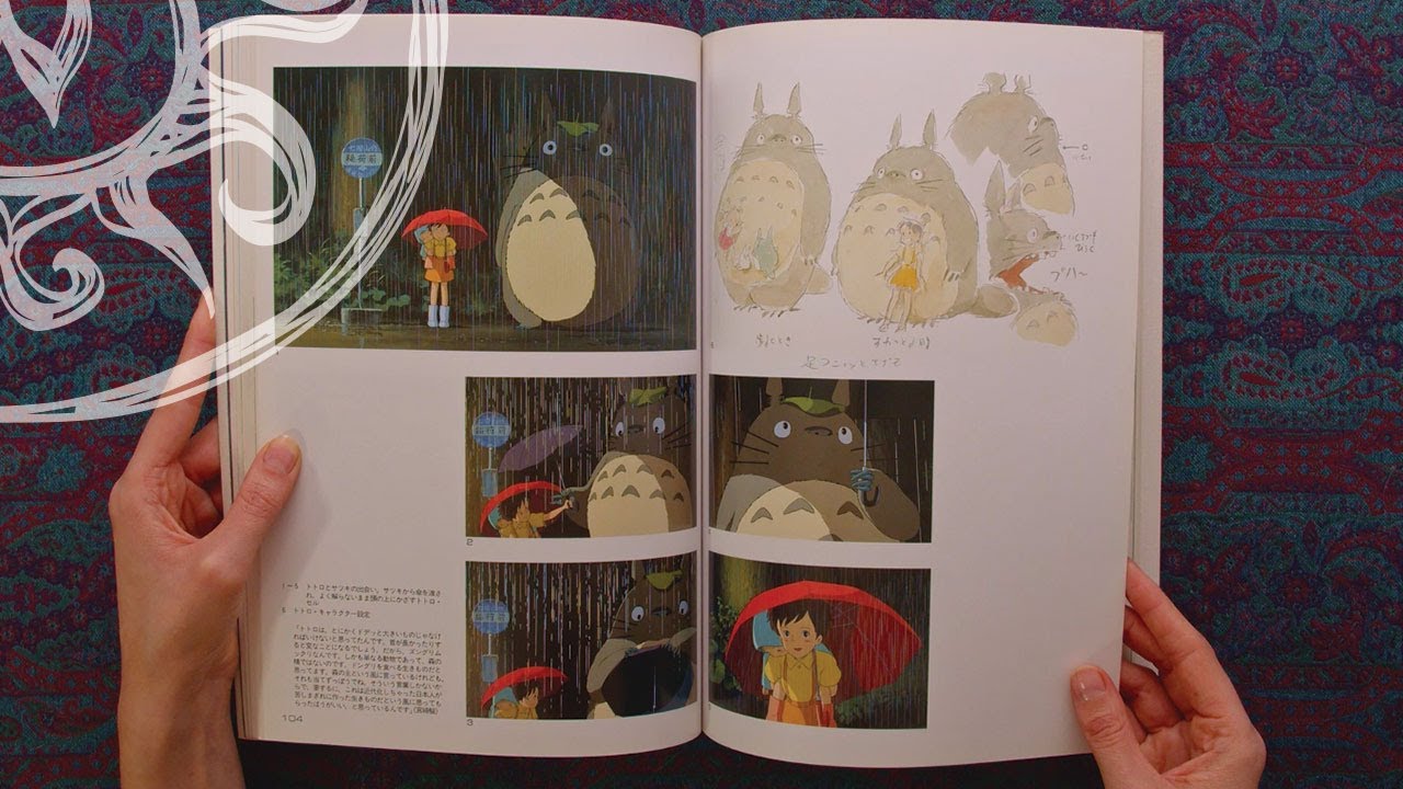 TOTORO ART BOOK - HAYAO MIYAZAKI - STUDIO GHIBLI (Book Flip Through) 