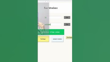 Real time Face Attendance System using Machine Learning