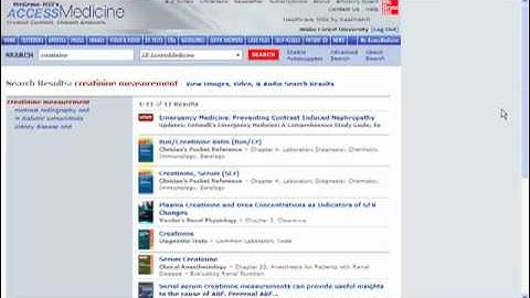 Search tips for Access Medicine