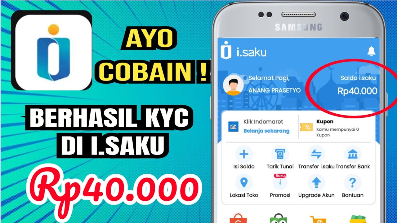 Aplikasi ISAKU dapat uang GRATIS Rp40.000