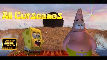 Spongebob Movie Game - All Cutscenes  (4K)