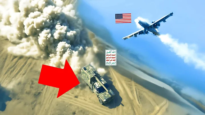 U.S A‑10 Warthog in Action  GAU-8 Shreds Houthi Launcher in Seconds