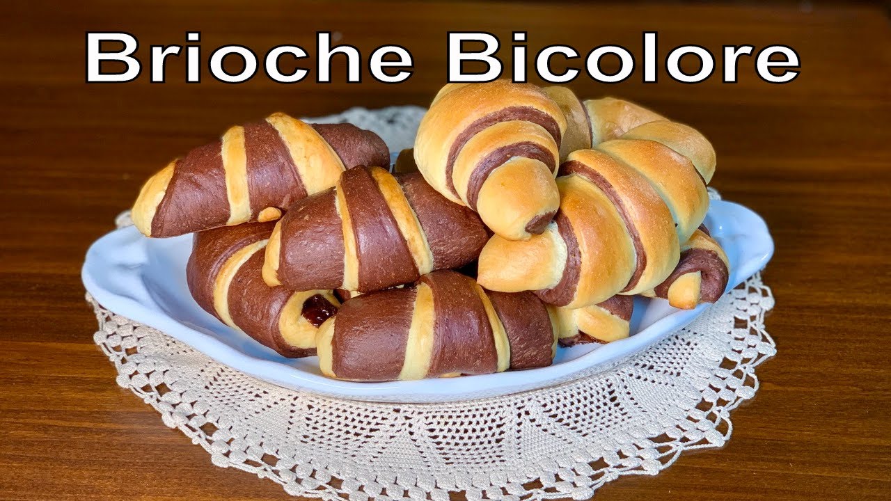 deliziose e soffici per diversi giorni BRIOCHE BICOLORE la colazione che piace a tutta la famiglia