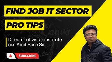 Carrer in IT industry | Amit Bose | Vistar Institute Jabalpur