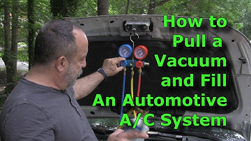 How to Pull a Vacuum and Charge a Cars A/C System with Refrigerant